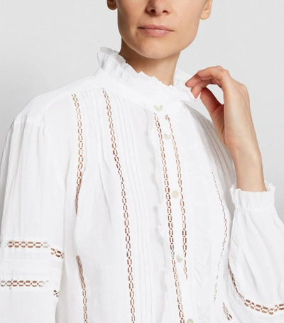 Shop Isabel Marant Étoile Cotton Valda Ruffle Shirt