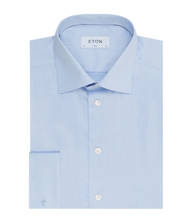 Shop Eton Cotton Slim-fit Shirt In Blue