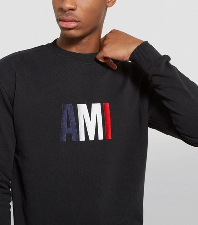 Shop Ami Alexandre Mattiussi Ami Embroidered Logo Sweatshirt