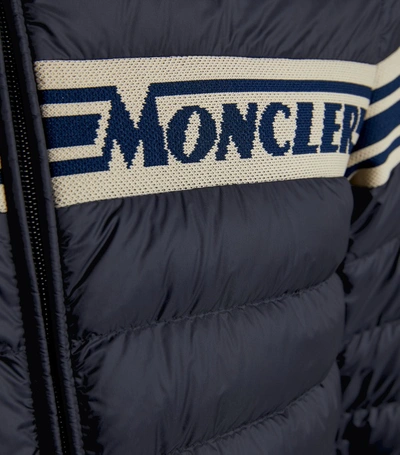 Shop Moncler Renald Logo-stripe Padded Jacket