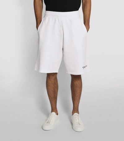 Shop Givenchy Rainbow Logo Shorts