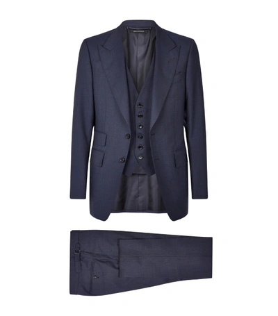 Shop Tom Ford Shelton Three-piece Suit