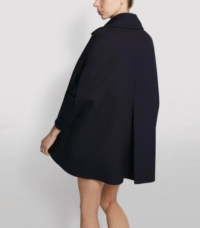 Shop Valentino Double-breasted Wool Cape