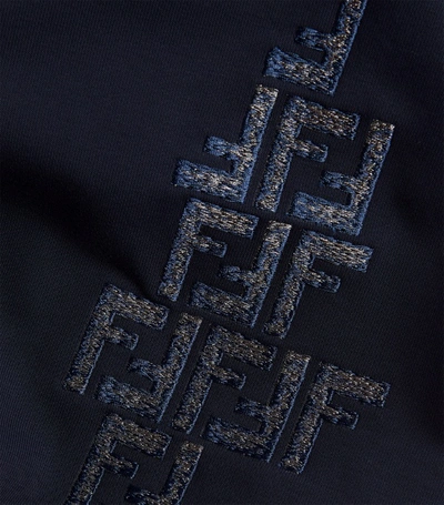 Shop Fendi Embroidered-logo Sweatpants