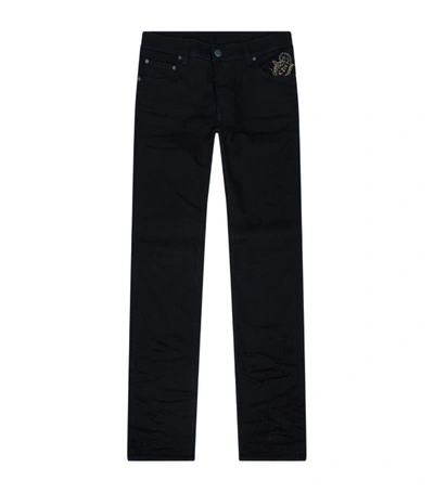 Shop Etro Embroidered Regular Jeans