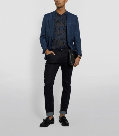 Shop Etro Embroidered Regular Jeans