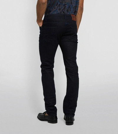 Shop Etro Embroidered Regular Jeans