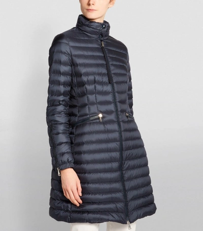 Shop Moncler Sable Long Quilted Jacket