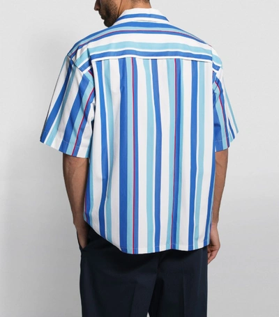 Shop Marni Stripe Bowling Shirt
