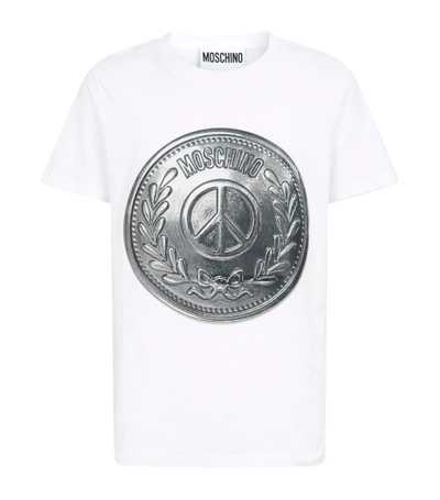 Shop Moschino Coin Detail T-shirt