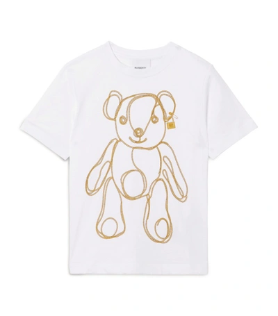 Shop Burberry Kids Cotton Chain Bear T-shirt (3-12 Years)