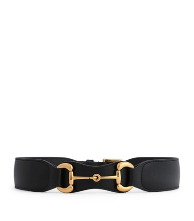 Shop Gucci Leather Horsebit Belt