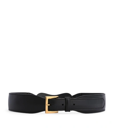 Shop Gucci Leather Horsebit Belt