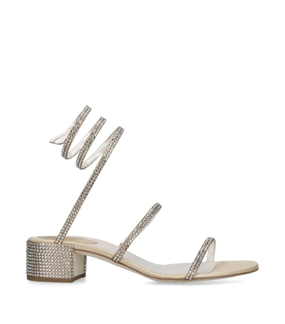 Shop René Caovilla Embellished Cleo Sandals 40