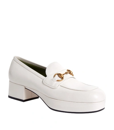 Shop Gucci Leather Houdan Horsebit Loafers