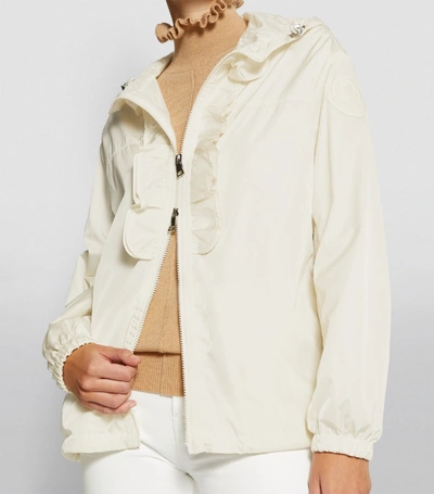 Shop Moncler Cinabre Ruffle Jacket