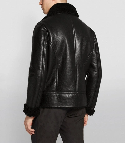 Shop Off-white Shearling Jacket