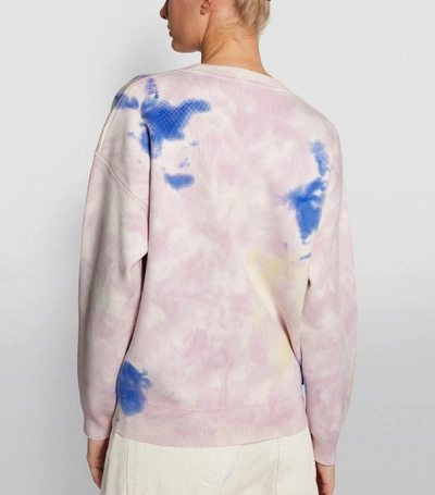 Shop Sandro Tie-dye Smiley Sweatshirt