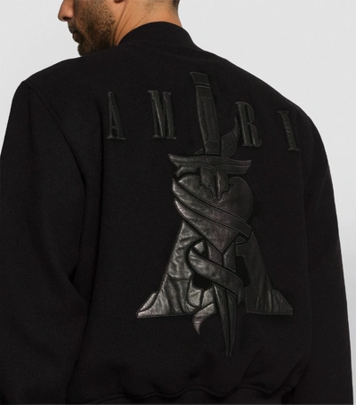 Shop Amiri Steel Dagger Bomber Jacket