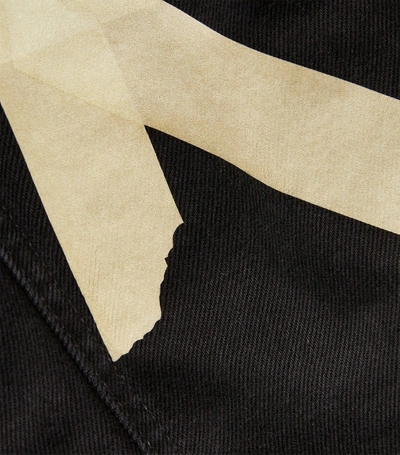 Shop Off-white Tape Arrows Denim Jacket