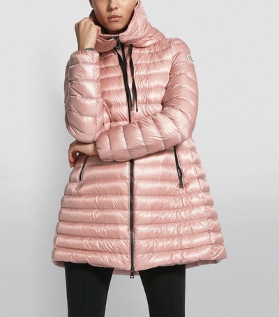 Shop Moncler Rubis Longline Quilted Jacket