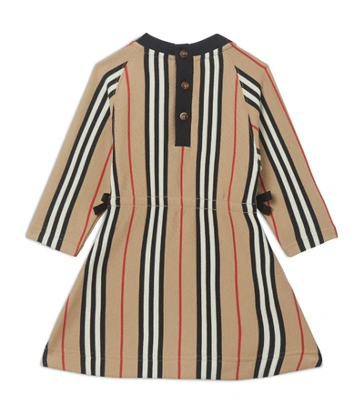 Shop Burberry Kids Icon Stripe Ties Dress