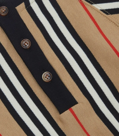 Shop Burberry Kids Icon Stripe Ties Dress