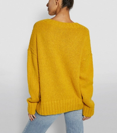 Shop Re/done Oversized V-neck Sweater