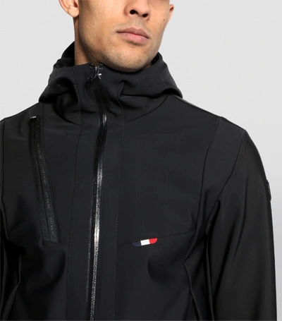 Moncler Men's Folly Zip-front Hooded Knit Jacket In Black | ModeSens