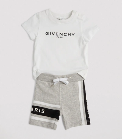 Shop Givenchy Kids Logo Sweatshorts