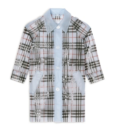 Shop Burberry Kids Check Trench Coat (3-14 Years)