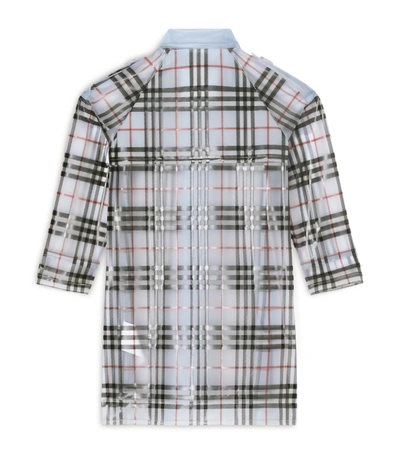 Shop Burberry Kids Check Trench Coat (3-14 Years)
