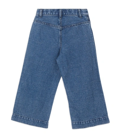 Shop Burberry Kids Logo Print Japanese Denim Jeans (3-12 Years)