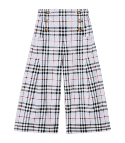 Shop Burberry Kids Check Trousers (3-14 Years)