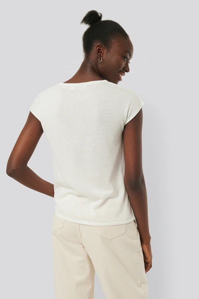 Shop Na-kd Reborn Sleeveless Knit Top In White