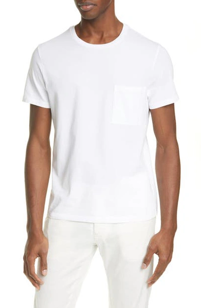 Shop Barena Venezia Giro Pocket T-shirt In Bianco