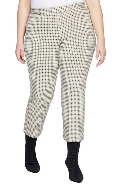 Shop Sanctuary Carnaby Kick Crop Trousers In Beige Check