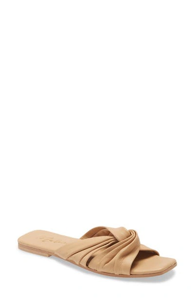 Shop Matisse Genie Slide Sandal In Nude Leather