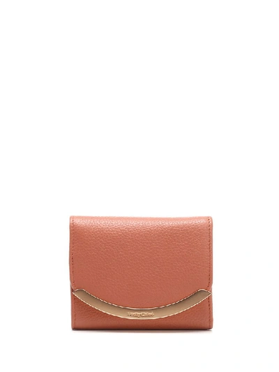 Shop See By Chloé Lizzie Compact Wallet In Pink