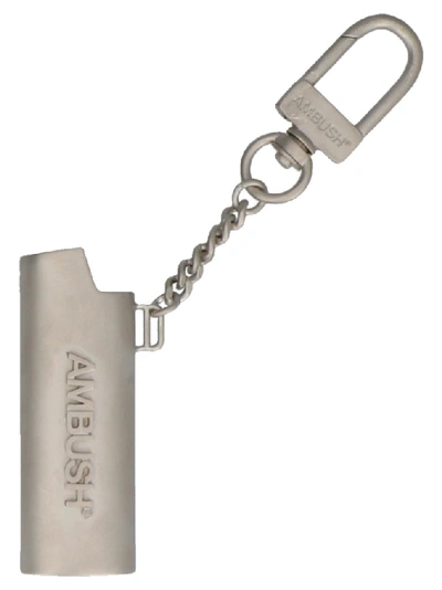 Shop Ambush Lighter Keyring In Silver