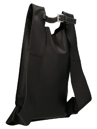 Shop Loewe Logo Backpack In Black