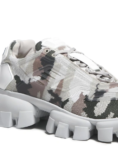 Shop Prada Cloudbust Thunder Knit Sneakers In Multi