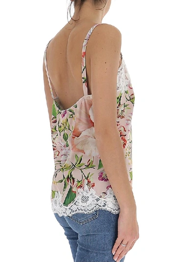 Shop Dolce & Gabbana Floral Print Camisole In Multi