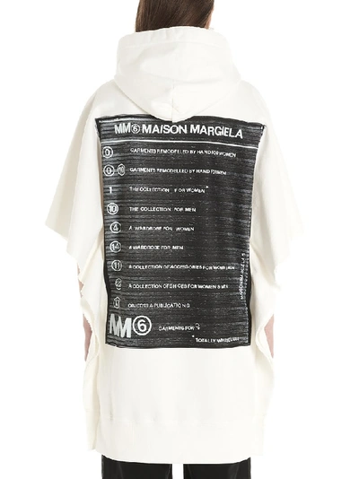Shop Mm6 Maison Margiela Hooded Dress In White