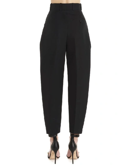 Shop Alexander Mcqueen Cropped Pants In Black