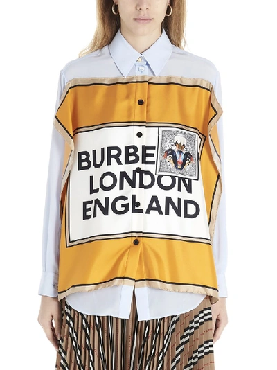 Shop Burberry Montage Print Shirt In Multi