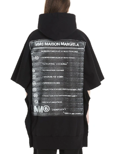 Shop Mm6 Maison Margiela Hooded Dress In Black