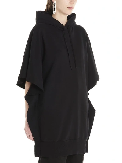 Shop Mm6 Maison Margiela Hooded Dress In Black