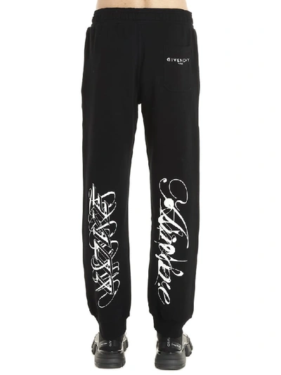 Shop Givenchy Printed Sweatpants In Black