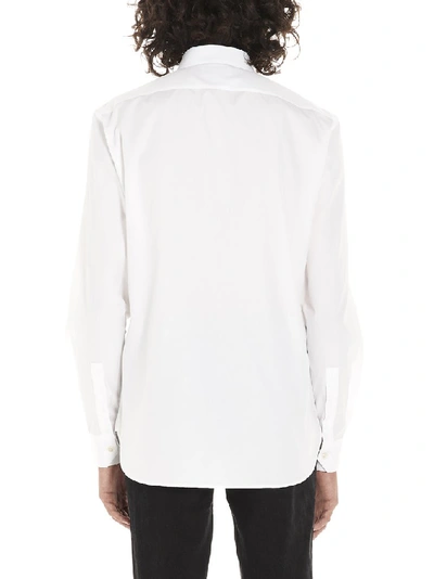 Shop Saint Laurent Tailored Buttoned Shirt In White